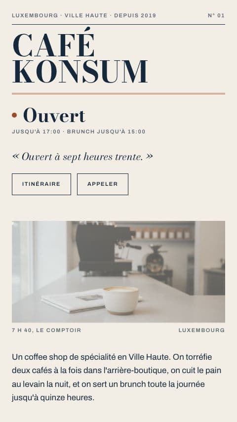 Le site du Café Konsum