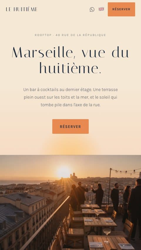 Le site du rooftop Le Huitième
