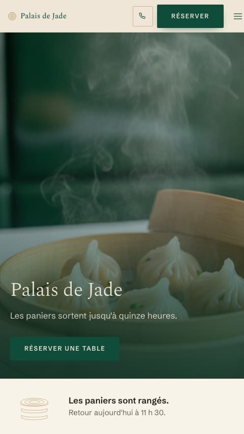 Le site du Palais de Jade