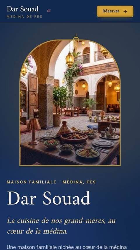 Le site du restaurant Dar Souad